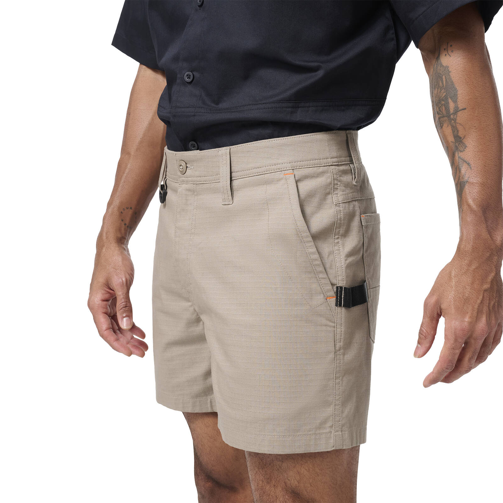 Citeco Khaki Short Shorts - Stretch Ripstop 235gsm, Size 97R