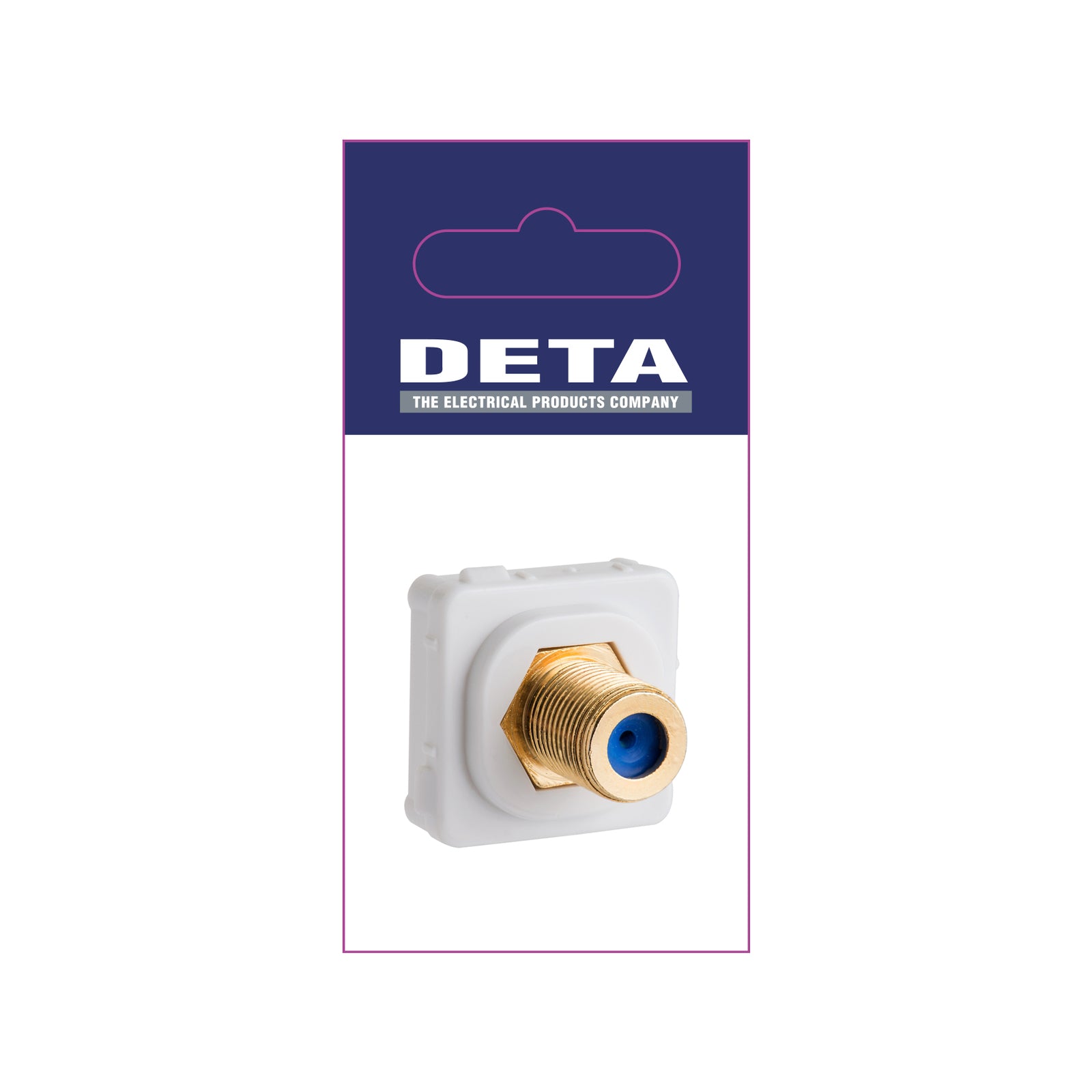 Deta Antenna F-Connector Wall Plate