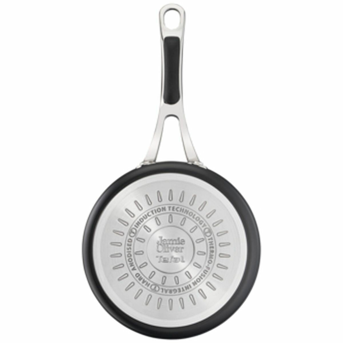 Tefal Jamie Oliver Cook's Classics 5 piece hard anodised induction cookware set - black - H912S517