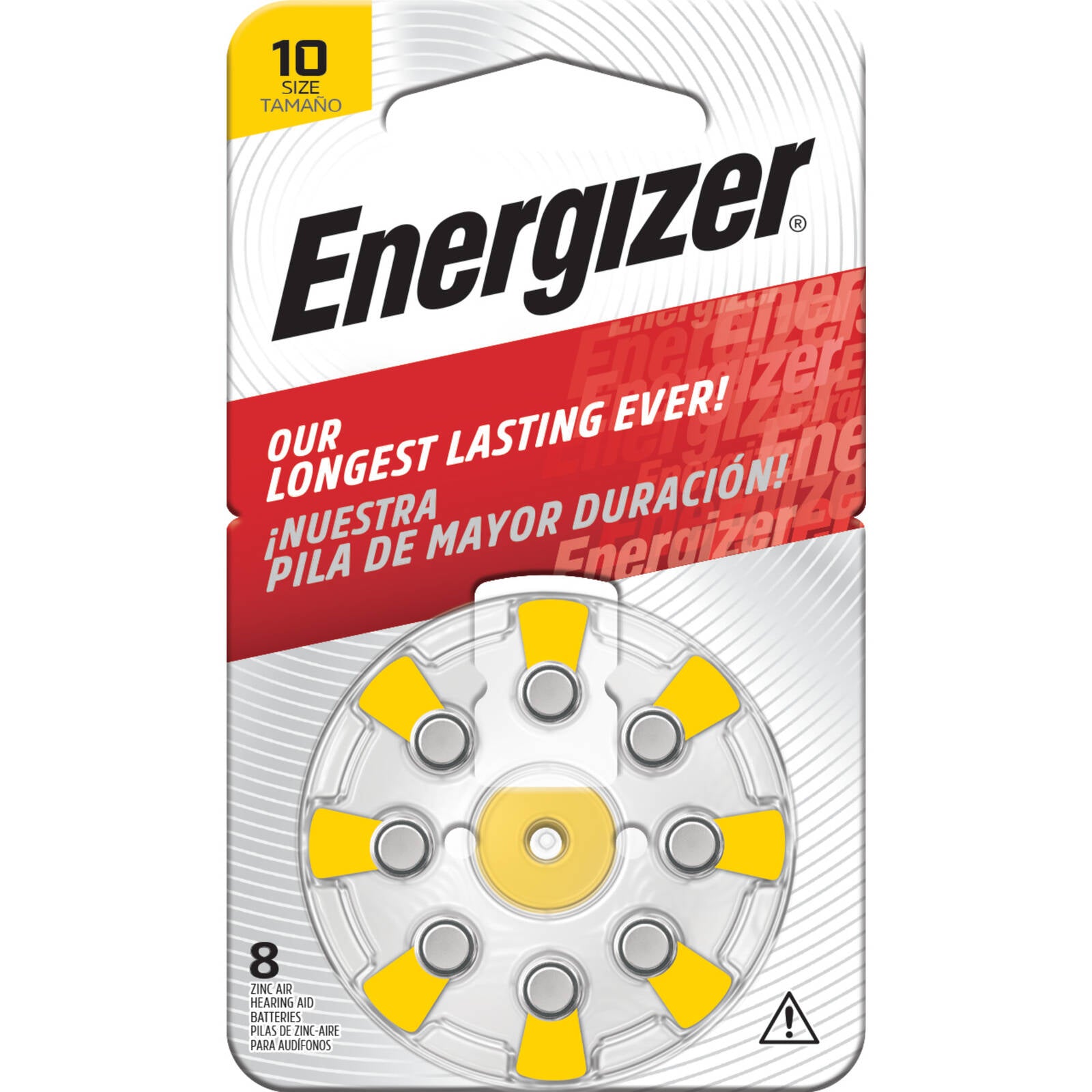 Energizer AZ10 Size 10 Hearing Aid Batteries 8 Pack