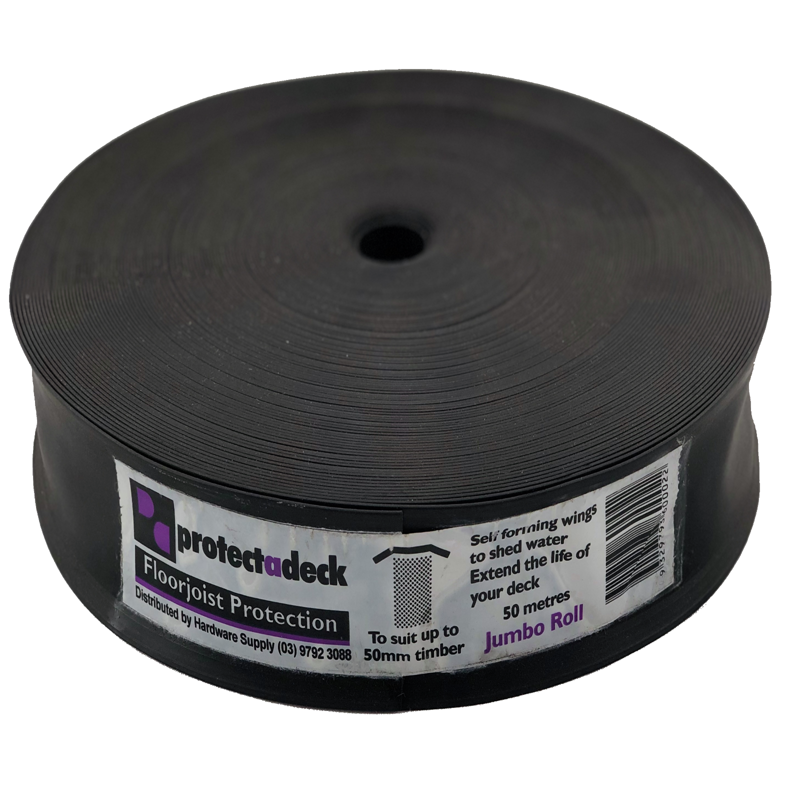 Protectadeck 45mm x 50m Black Flexible PVC Joist Protection - Deck Joist Tape