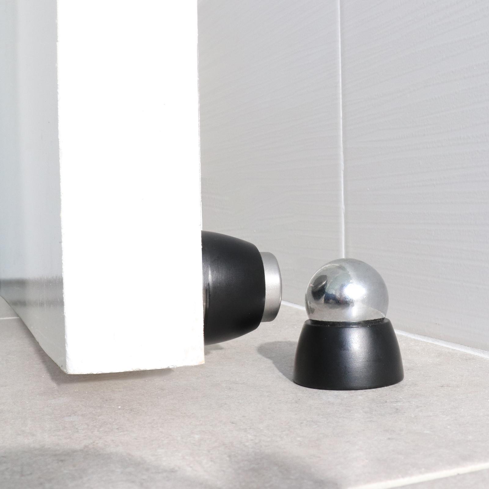 Adoored 55mm Black Sphere Door Stop