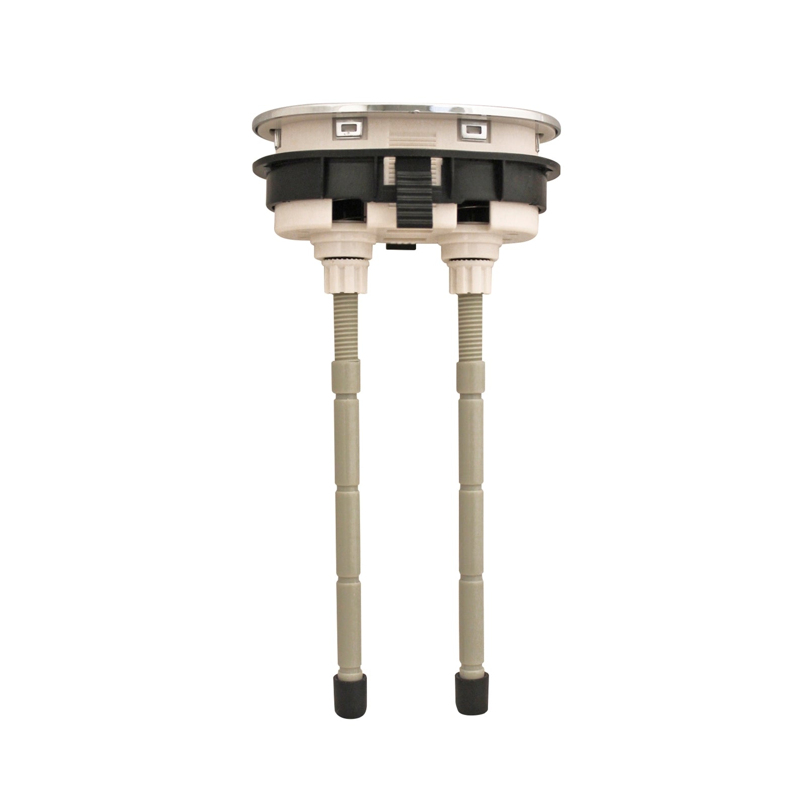Fluidmaster 72 x 38mm Dual Flush Cistern Button, Chrome with Adjustable Rods