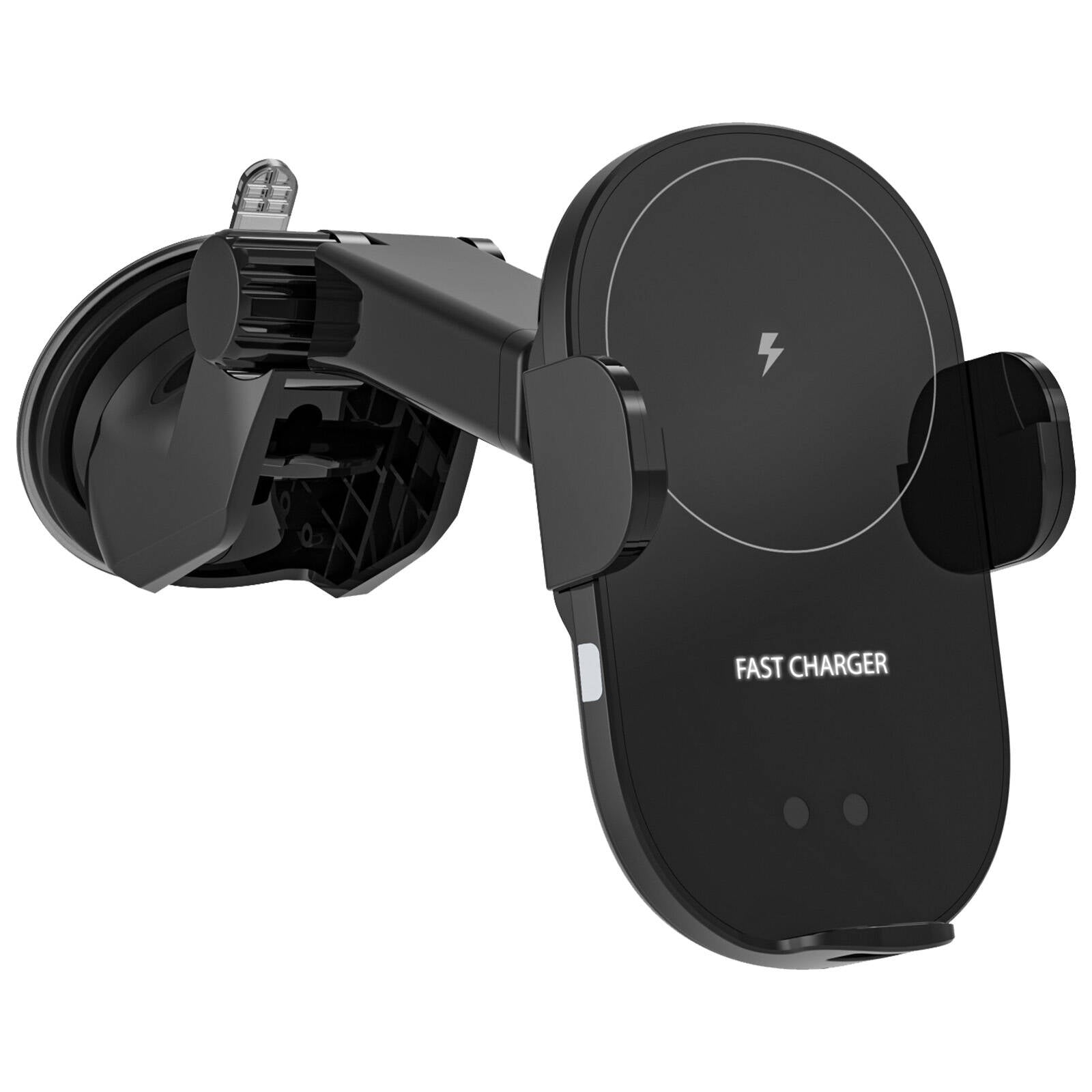 Antsig 15W Wireless Car Charger - Auto-Clamp, Vent & Suction Mount ABS AP0962B