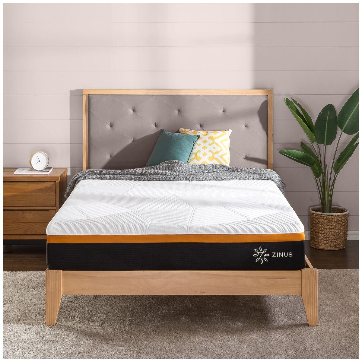 Zinus Essential 25cm Hybrid Mattress Double - Pocket Spring, 3 Zone Memory Foam - AU-MSHPHB-10D