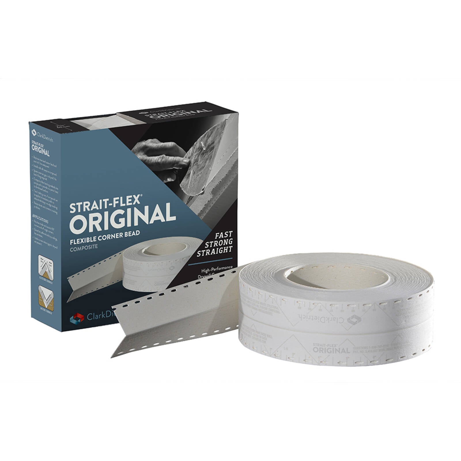 Strait-Flex Original Composite Drywall Corner Bead, Flexible Inside & Outside Corners