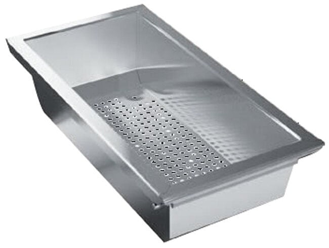 Artinox small stainless steel strainer bowl accessory with silver finish - flush mount - VFPSBR19