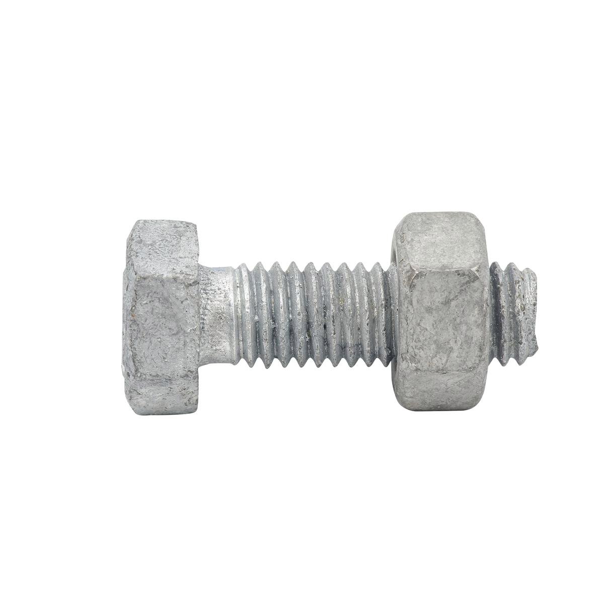 Zenith Hex Head Bolt - M8 x 25mm - 4.6 Grade Steel - 1 Pack - Hot Dipped Galvanised - SuperSaverAU - view 1
