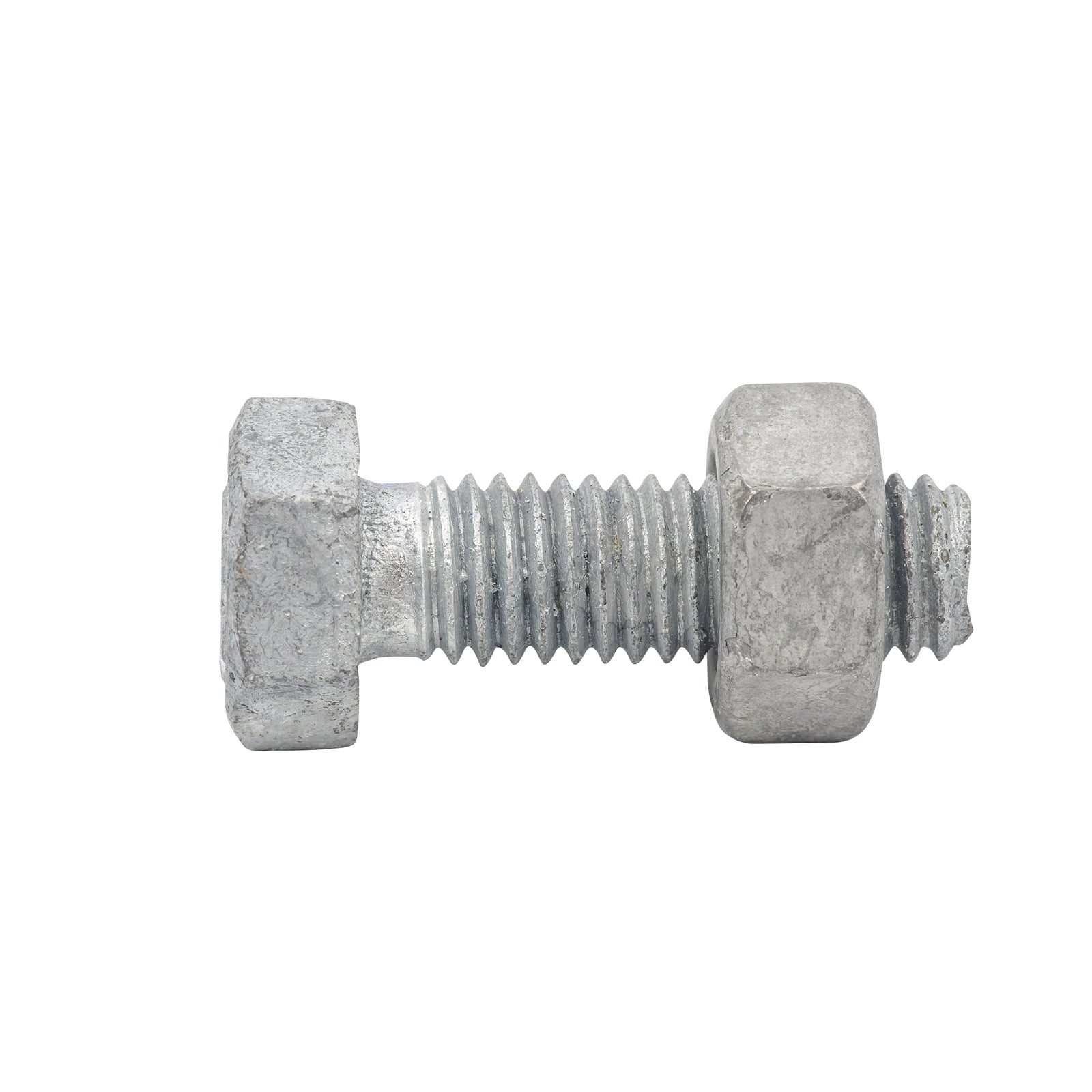 Zenith M8 x 25mm Hot Dipped Galvanised Hex Head Bolt and Nut, 4.6 Grade Steel