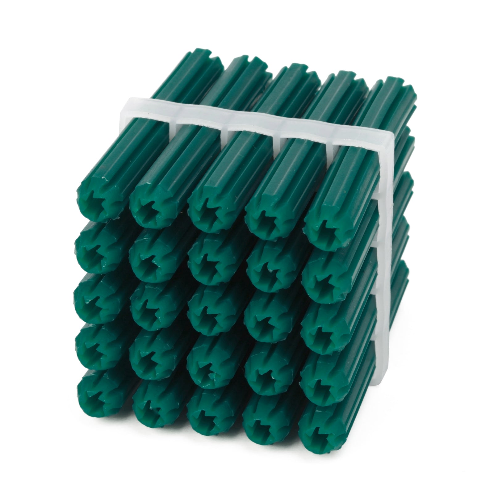 Ramset 7 x 50mm Green Plastic Wall Plugs - 25 Pack