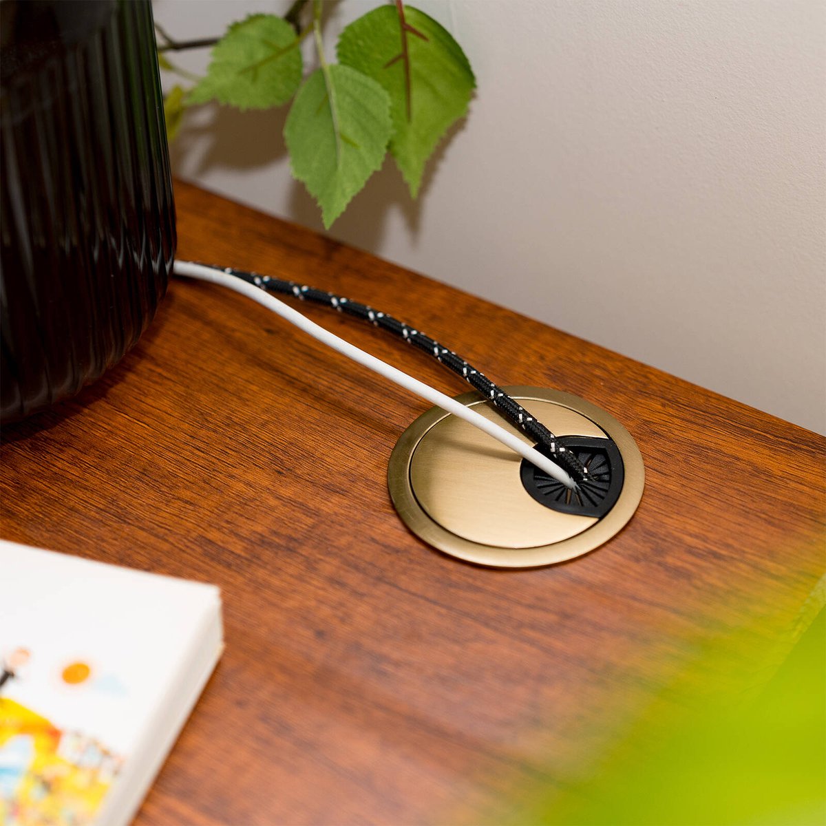 Taskmaster 60mm Brushed Brass Cable Duct 1 Pack - Cable Management Solution - SuperSaverAU - view 5