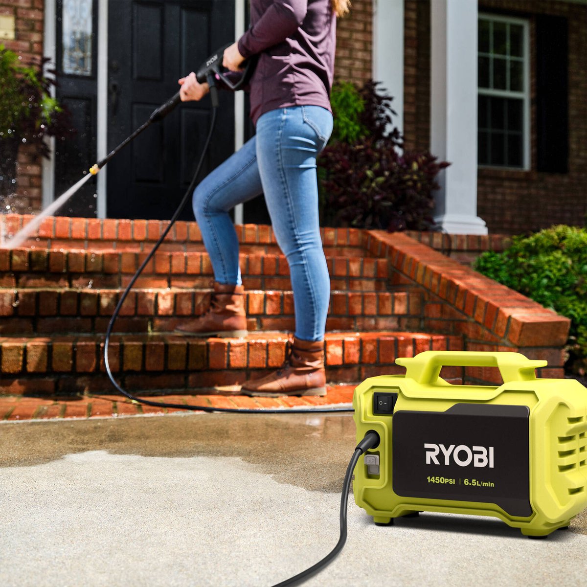 Ryobi 1450 PSI Compact High Pressure Washer - 5.6kg - Lightweight & Portable - SuperSaverAU - view 4