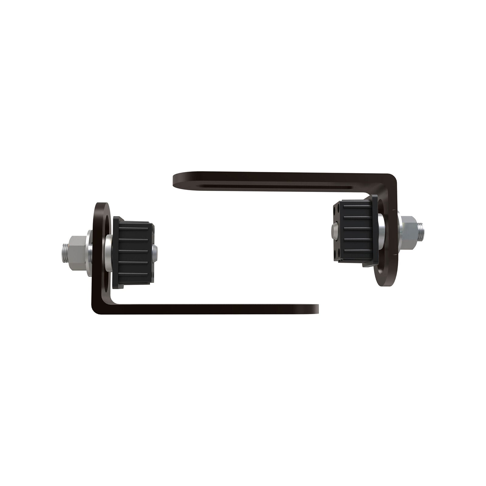 ProtectorAl 38 x 25mm Black Powdercoated Steel Gudgeon Hinge - 2 Pack