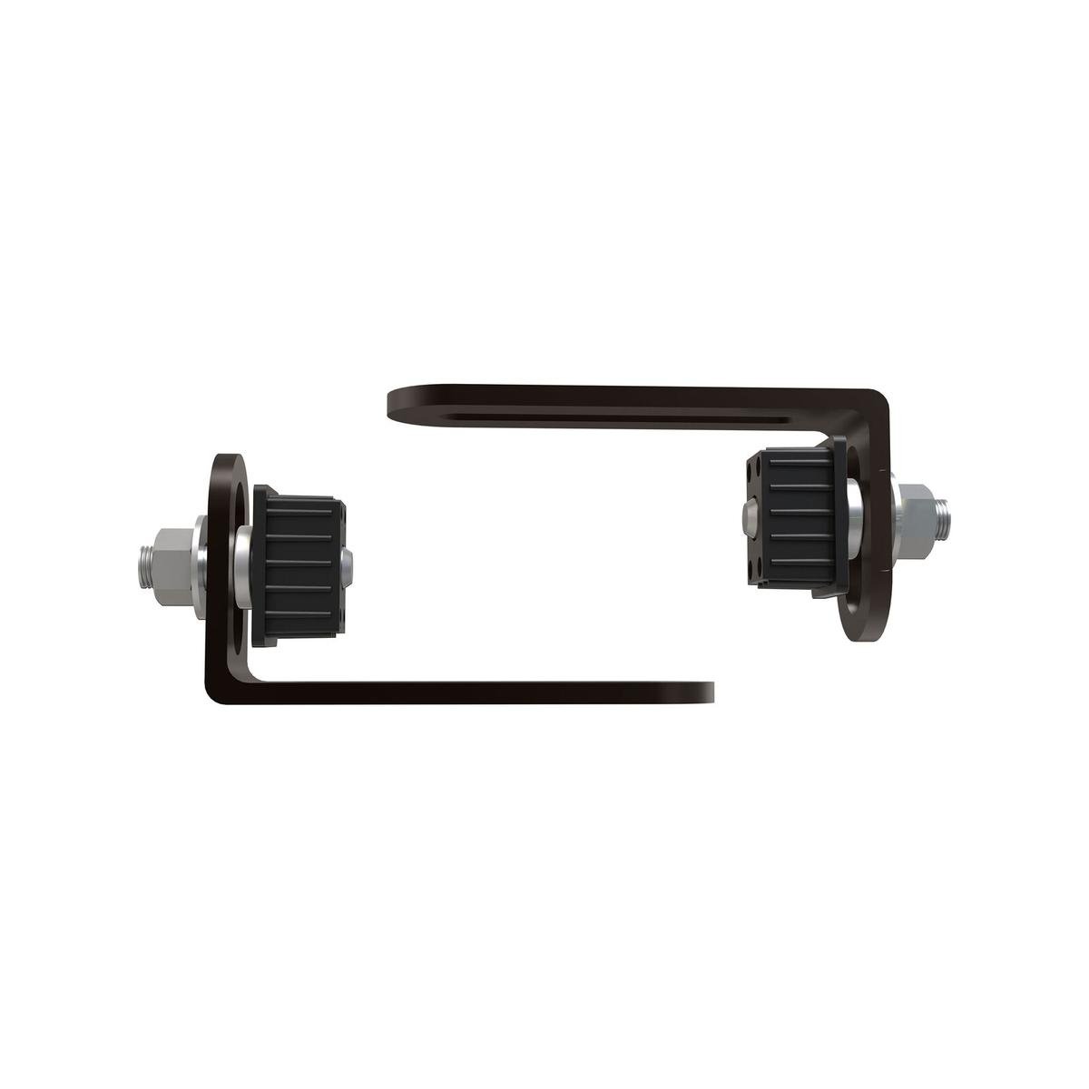 ProtectorAl Black Steel Gudgeon Hinge 38 x 25mm 2 Pack Durable Design - SuperSaverAU - view 1