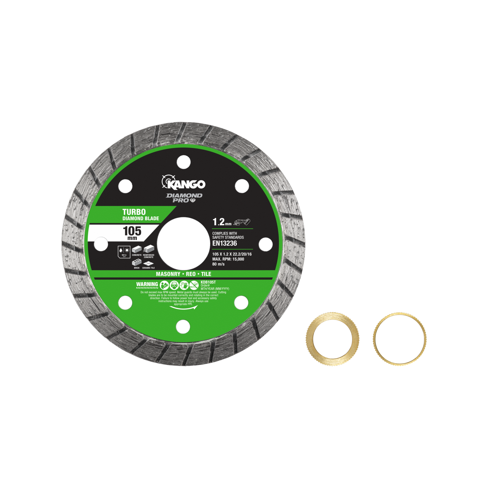 Kango 105mm Turbo Diamond Saw Blade KDB105T