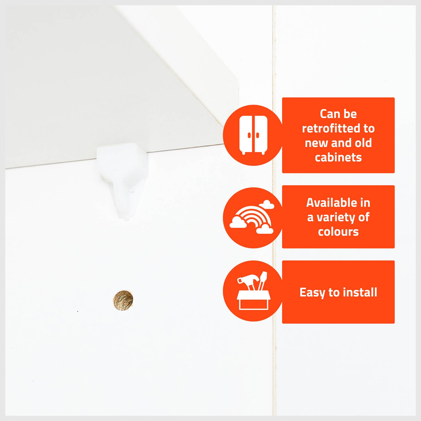 Taskmaster 5mm White Plastic Shelf Support 20 Pack