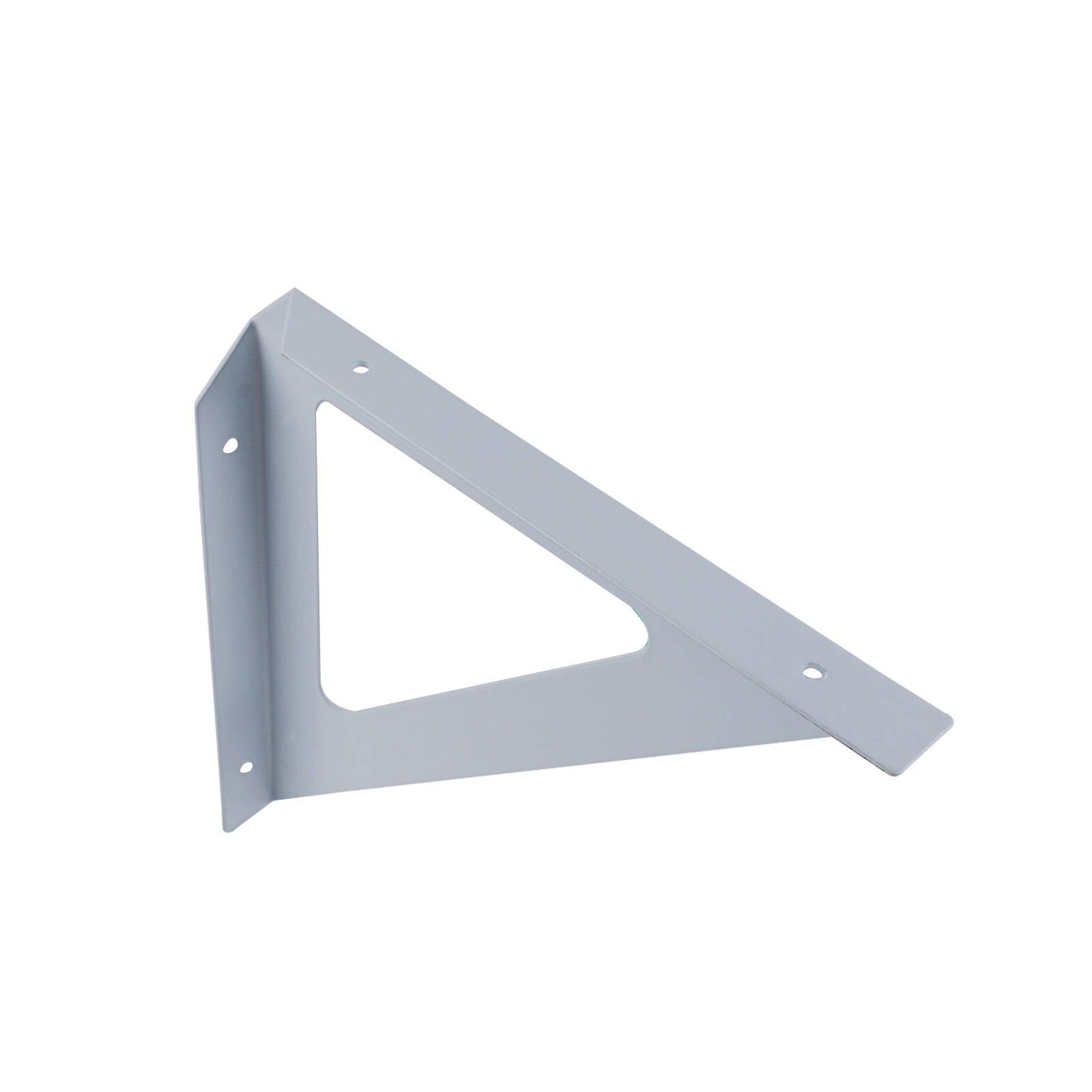 Carinya 190 x 190mm White Triangle Stayed Bracket - Powder Coated Steel, 100kg