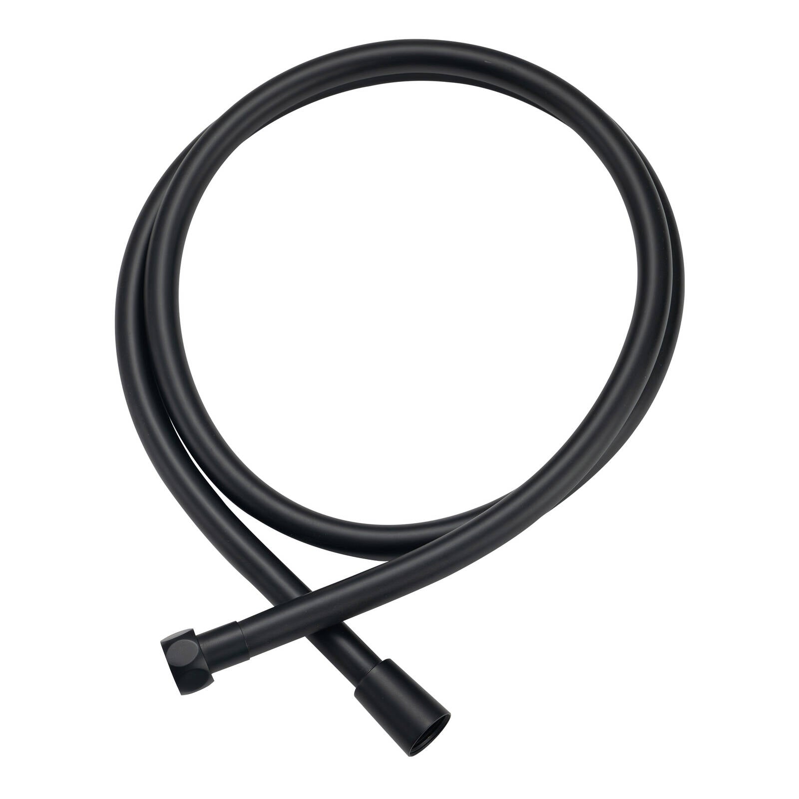 Mondella 1500mm Matte Black PVC Shower Hose Connection