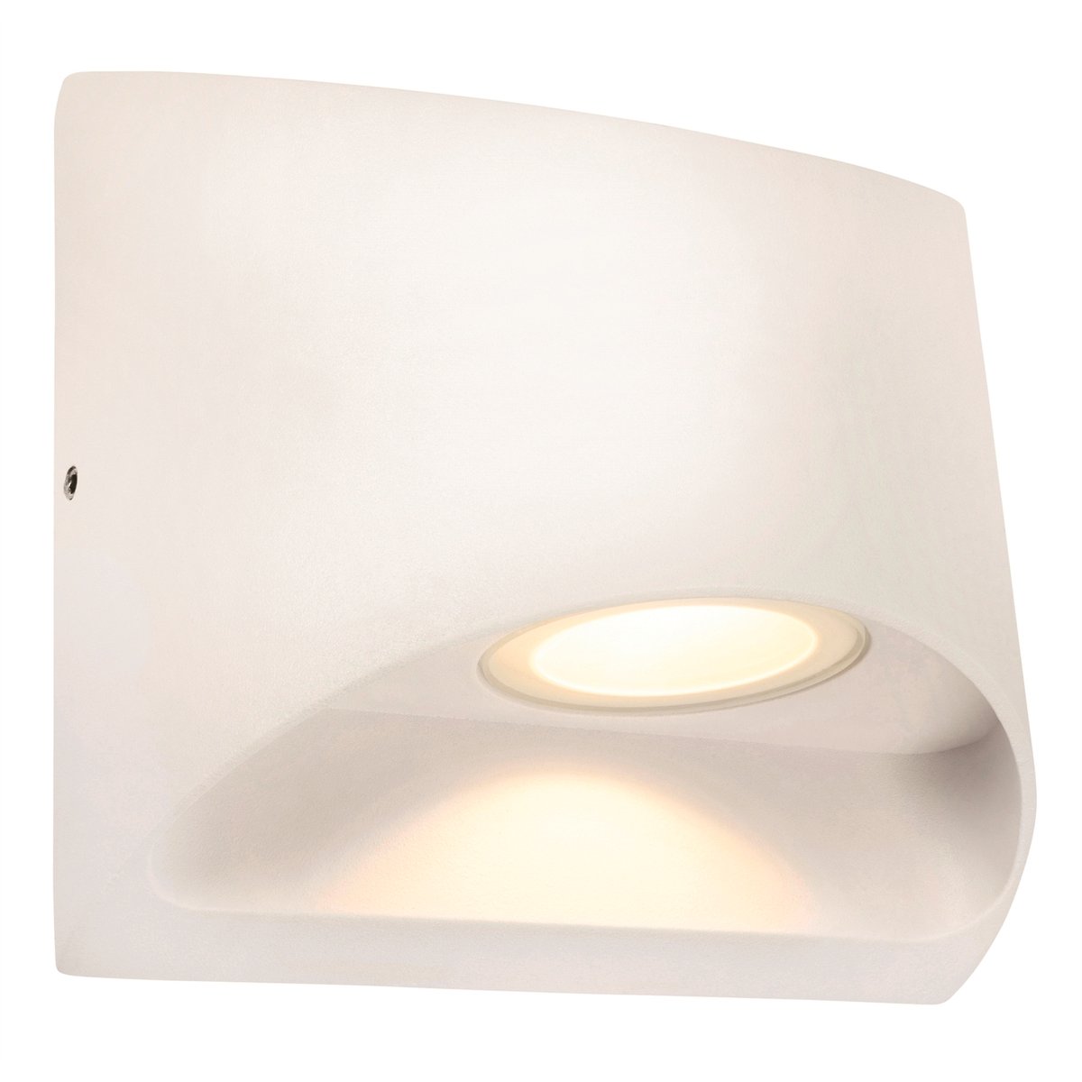 Brilliant 8W Binley White Aluminium Up Down Wall Light IP44 21304/05