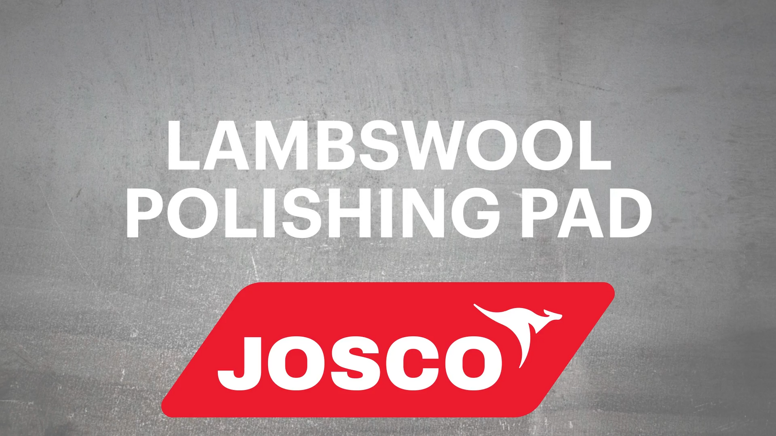Josco 125mm Hook and Loop Lambswool Bonnet Polishing Pad