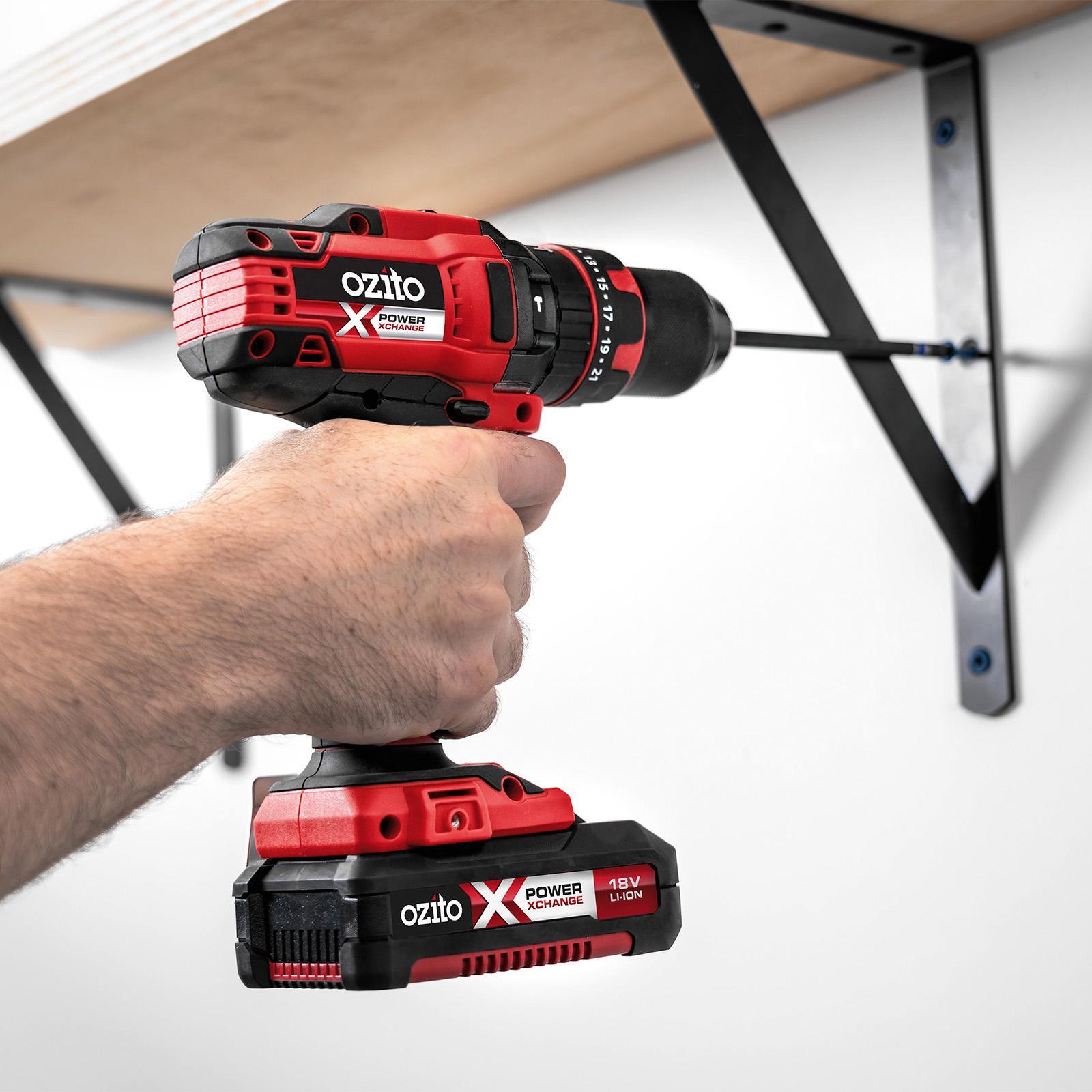 Ozito PXC 18V 13mm Keyless Cordless Hammer Drill Skin Only PXHDS-180