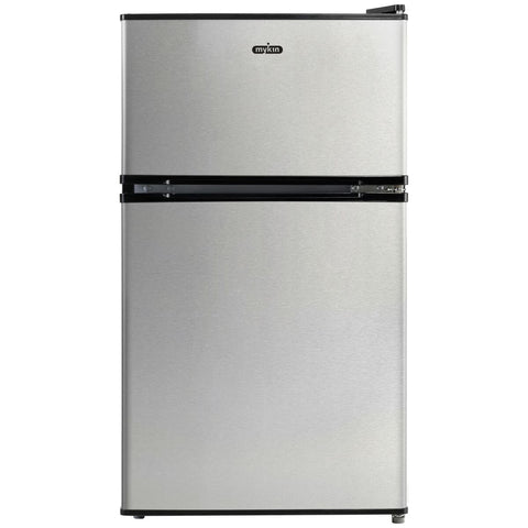 Mykin 87L Top Mount Bar Fridge - Stainless Steel, Separate Freezer, 40dB Quiet - MBF91S
