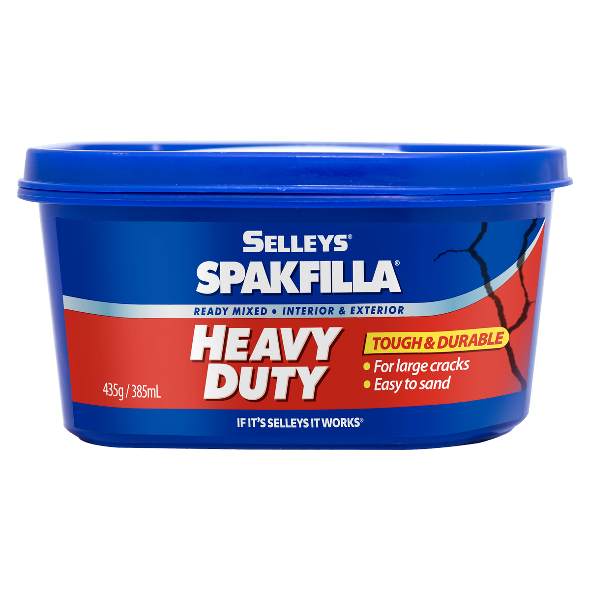 Selleys Spakfilla Heavy Duty Gap Filler Grey 435g - UV Resistant, Sandable Interior & Exterior Filler