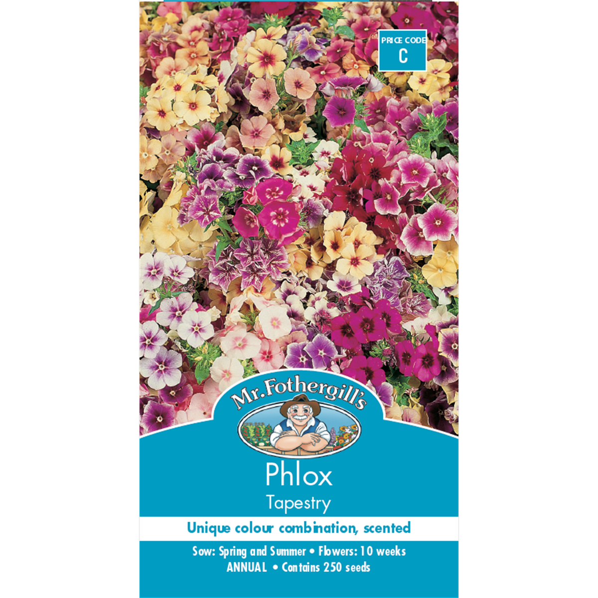 Mr Fothergill Phlox Seeds - 45cm - Half Hardy Annual - Fragrant Flowers - SuperSaverAU - view 1