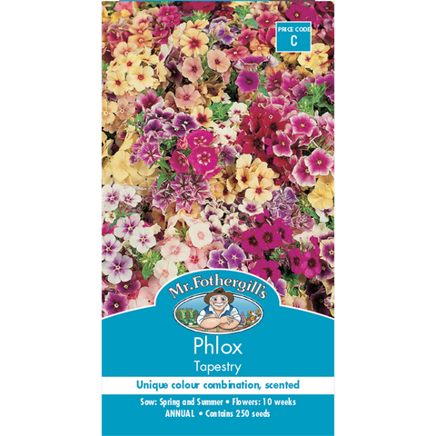 Mr Fothergill Phlox Seeds - 45cm - Half Hardy Annual - Fragrant Flowers - SuperSaverAU - view 1