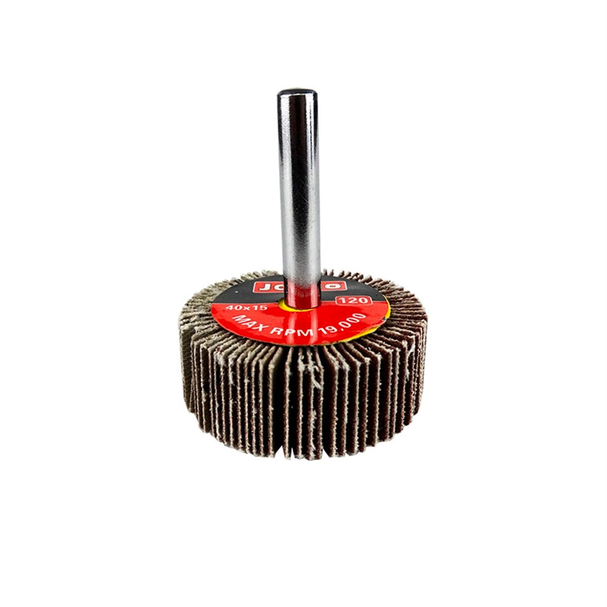 Josco 40mm 120 Grit Abrasive Flap Wheel Cloth Backed for Drills