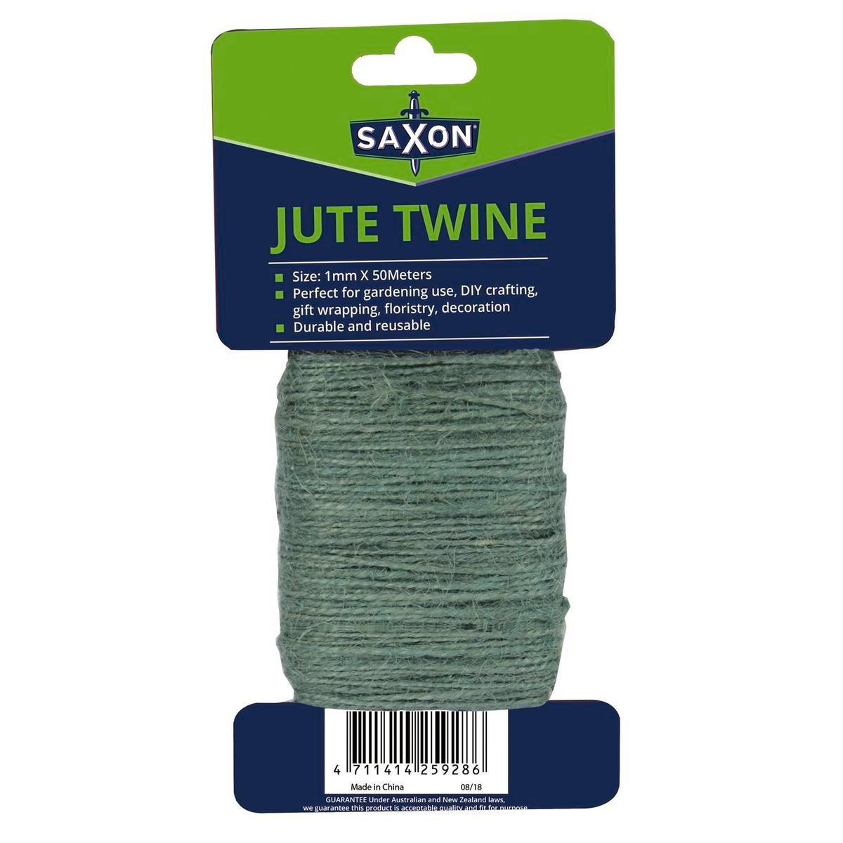 Saxon 50m Green Jute Plant Tie