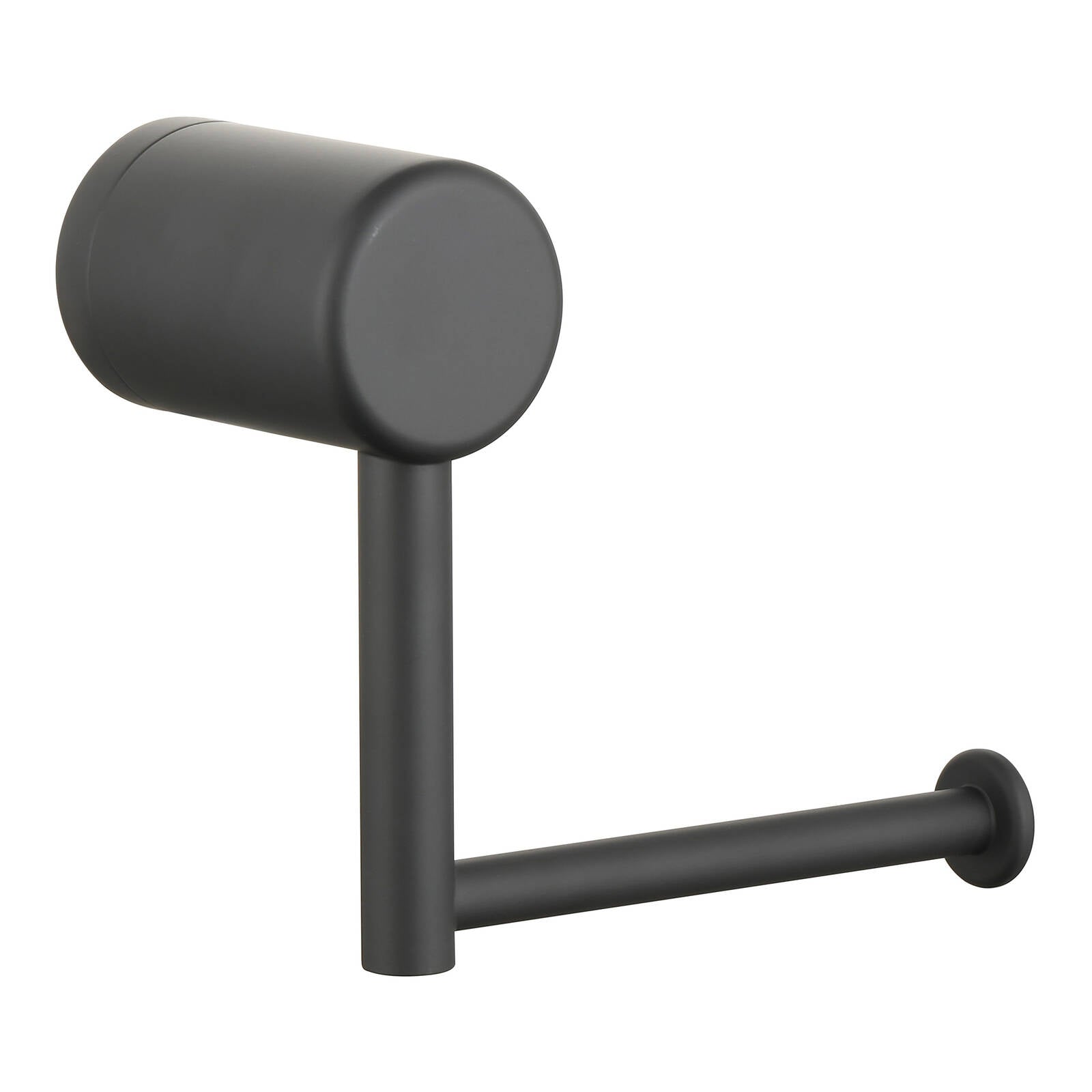 Evekare Matte Black Toilet Roll Holder for the Bathroom