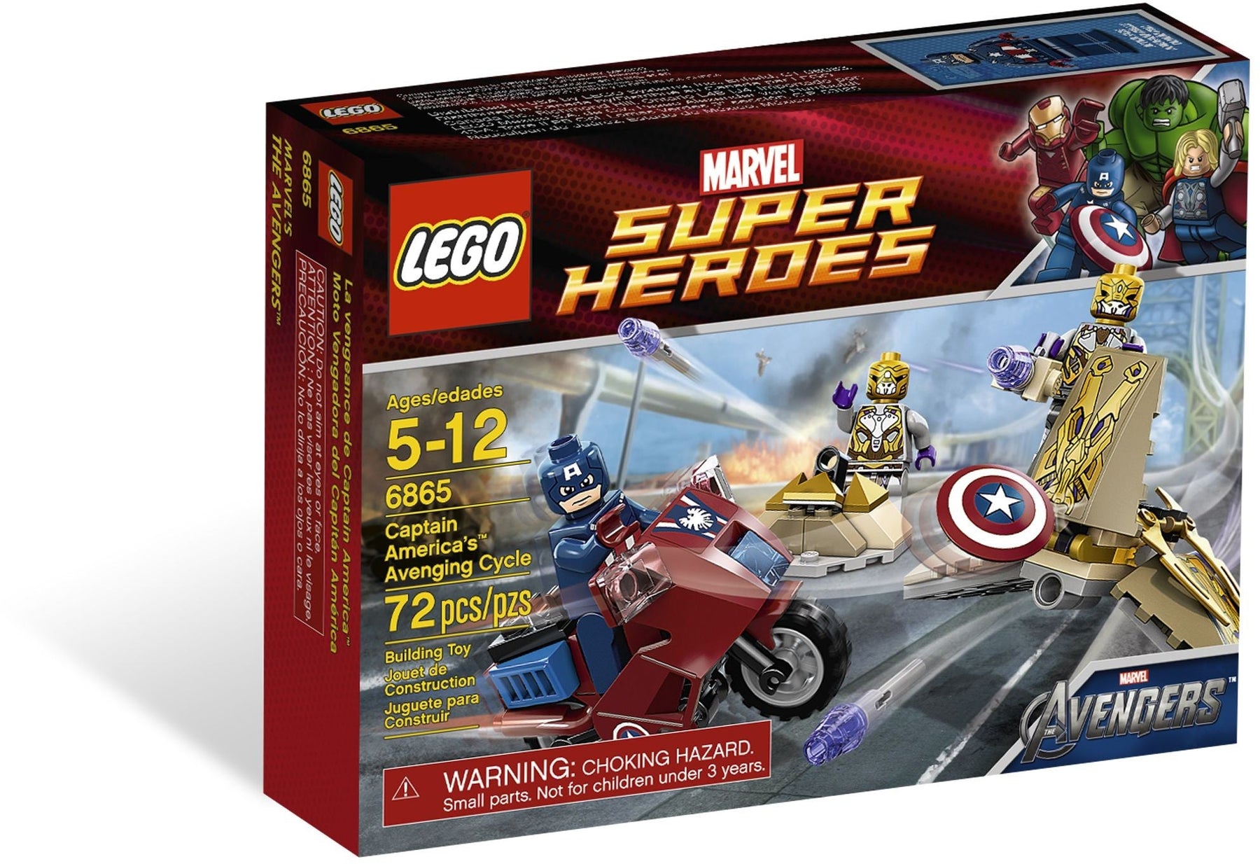 LEGO 6865 Marvel Super Heroes Captain Americas Avenging Cycle- Auzzi Store