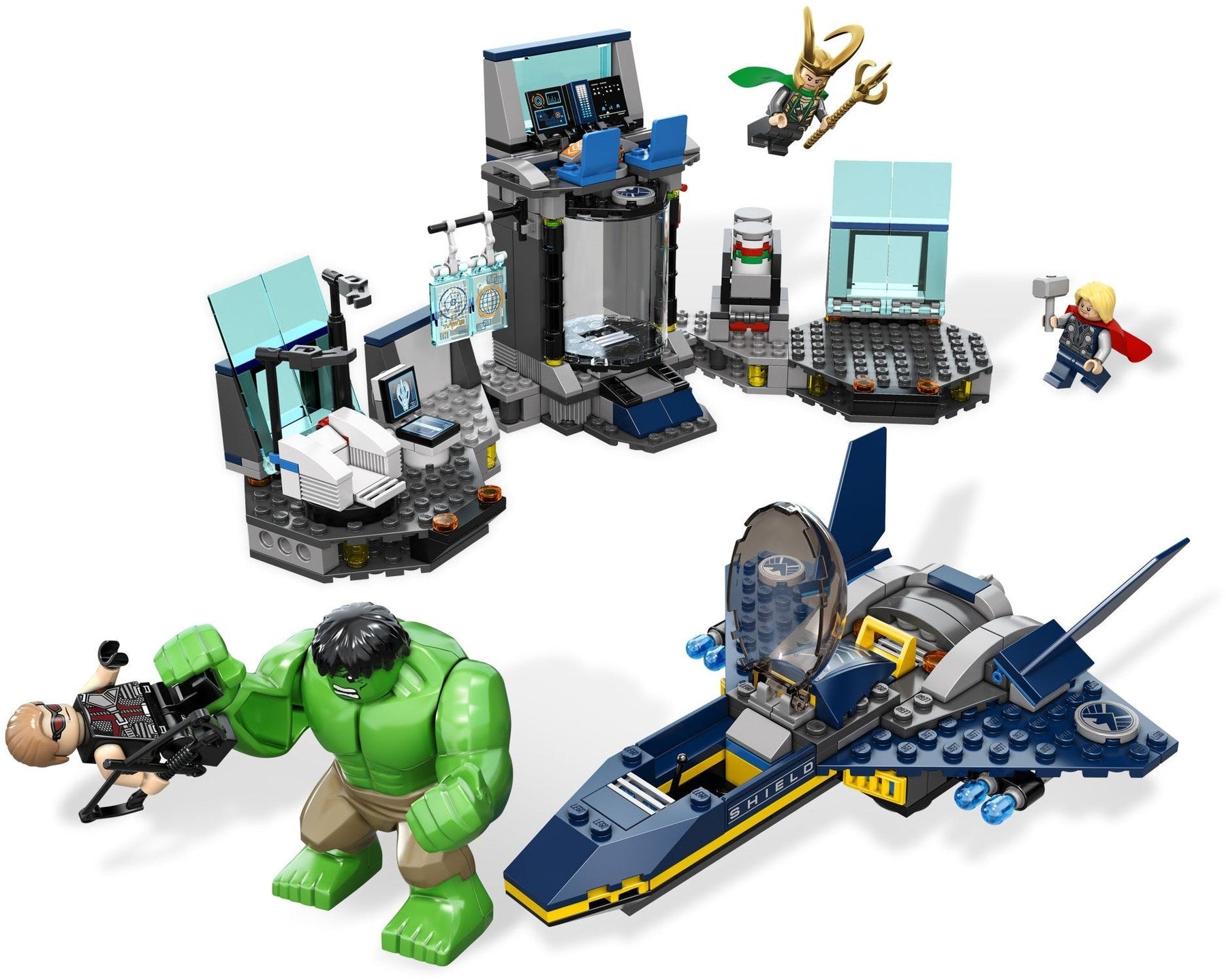 LEGO 6868 Marvel Super Heroes Hulk Helicarrier Breakout- Auzzi Store