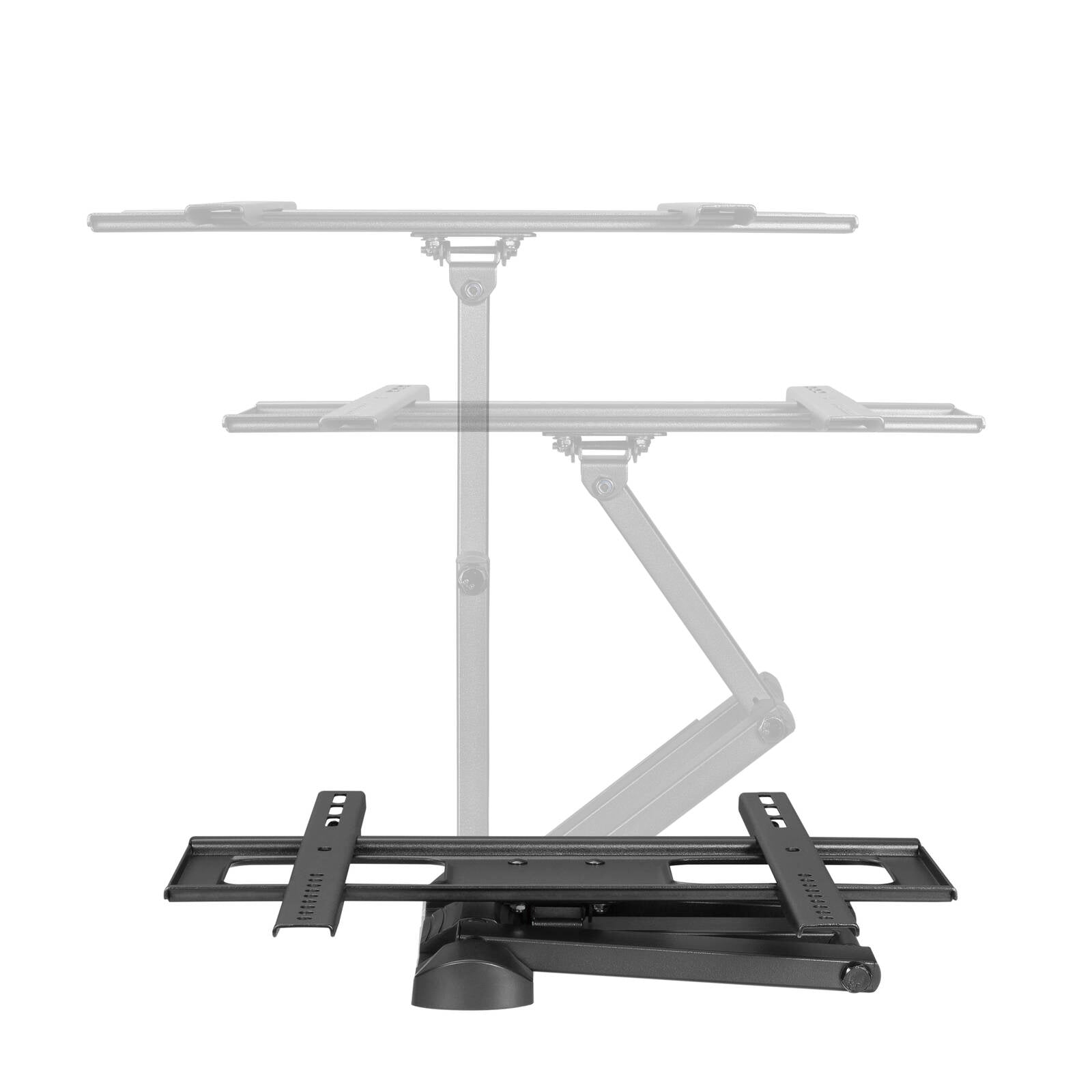 Practa Full Motion TV Wall Mount PRWMFMM 32-55 inch Black Steel, Swivel Tilt, Hardware Included