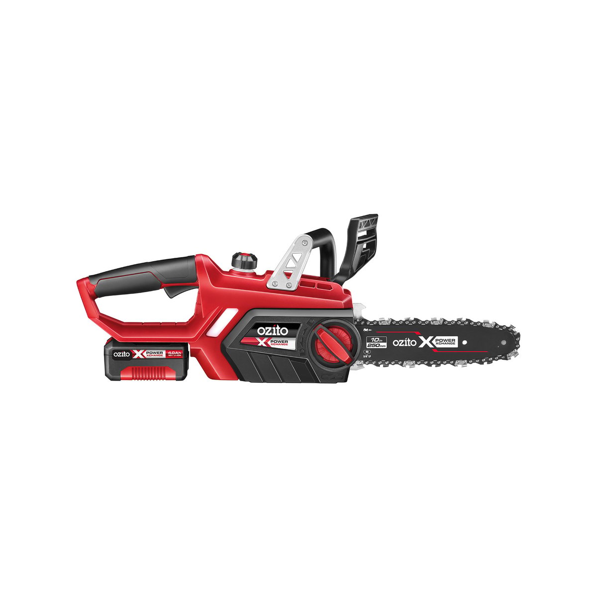 Ozito PXC 18V Cordless Chainsaw 250mm Kit Chain Brake PXCCSK-418