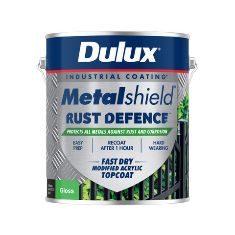 Dulux Metalshield Rust Defence 4L Black Gloss