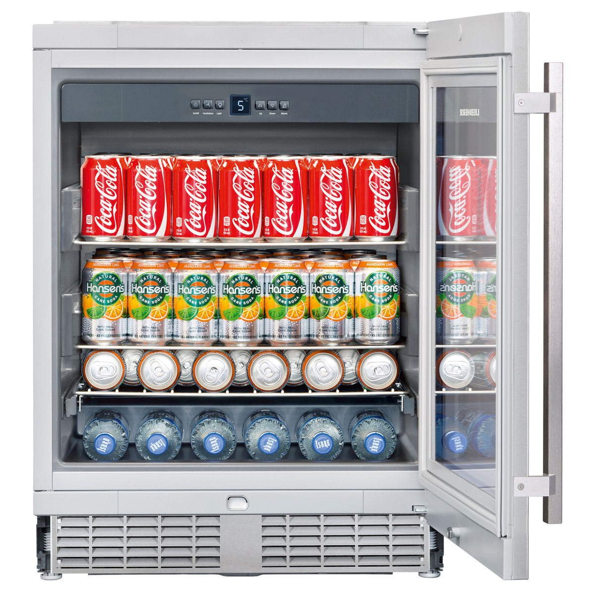 Liebherr 131L Beverage Centre - Stainless Steel, Double Glazed Lockable Glass Door - UKES1752RH-21
