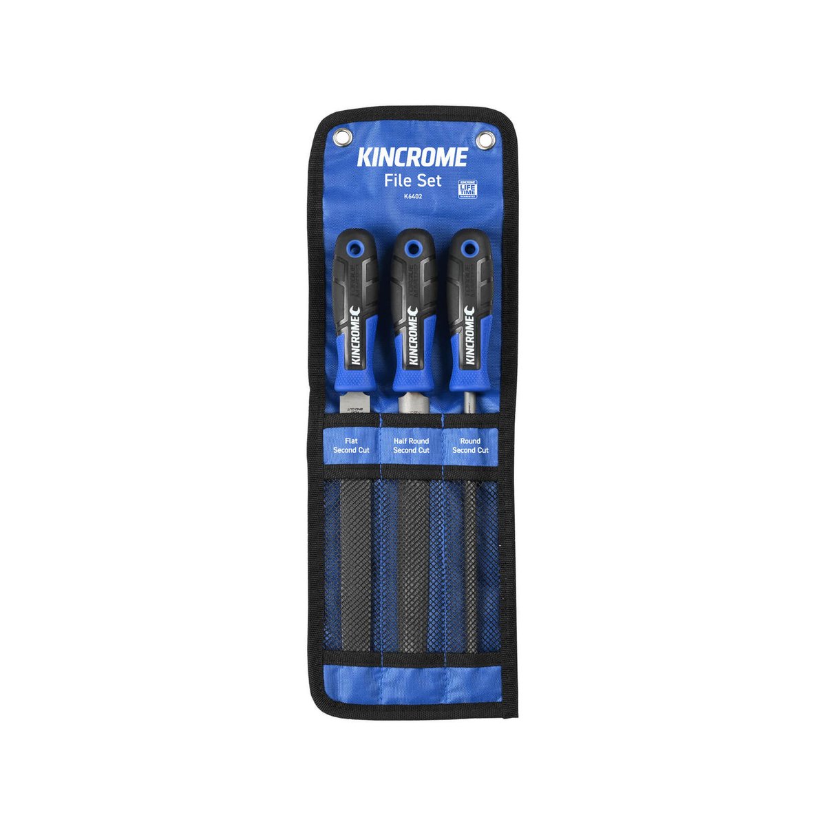 Kincrome File Set 200mm 3 Piece - Carbon Steel - Ergonomic Handles - SuperSaverAU - view 2
