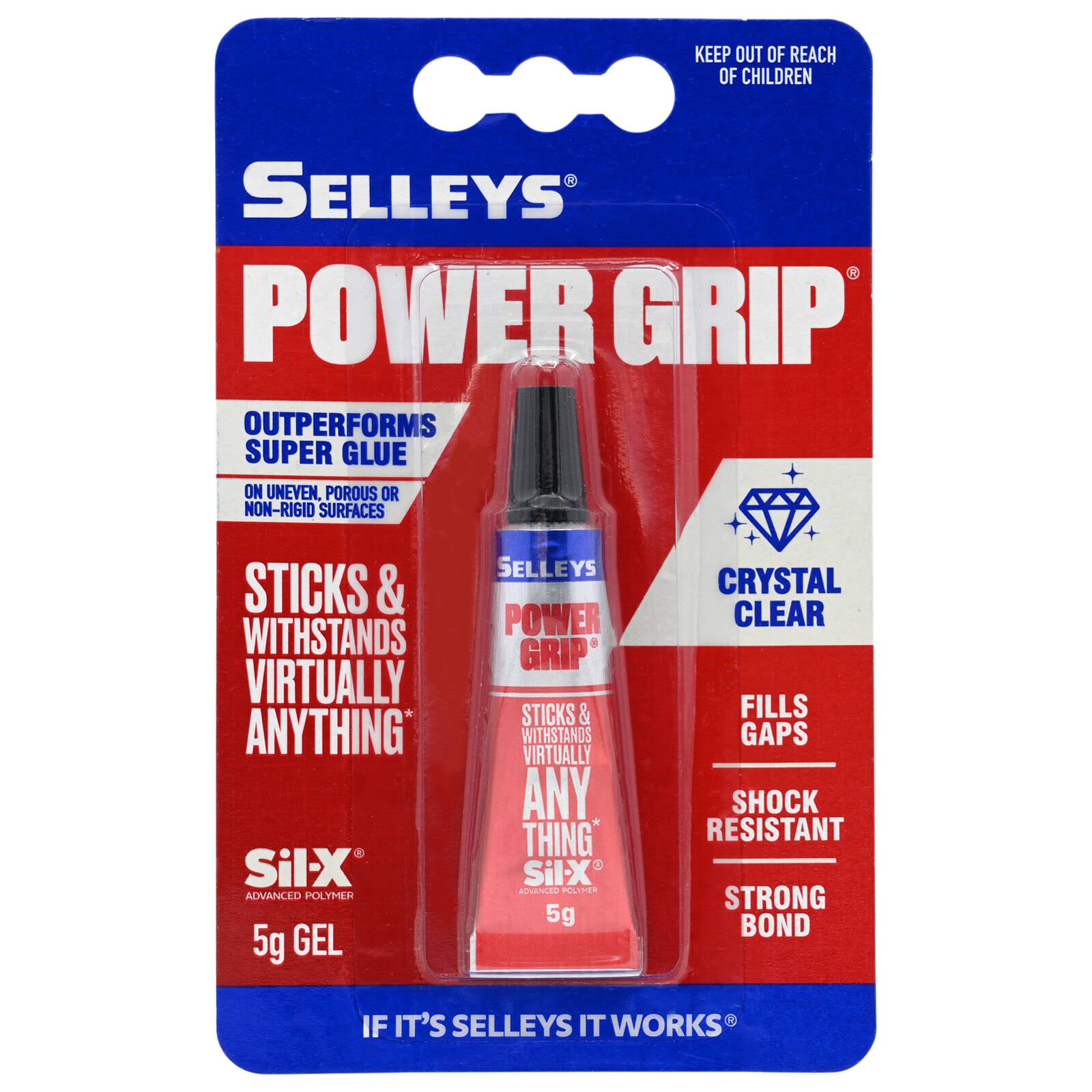 Selleys 5g Power Grip Super Strong All Purpose Adhesive Sil-X Polymer