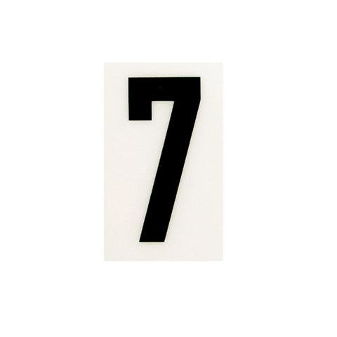 Sandleford 85mm White Self Adhesive House Number 7 Polycarbonate Gloss Weather Resistant