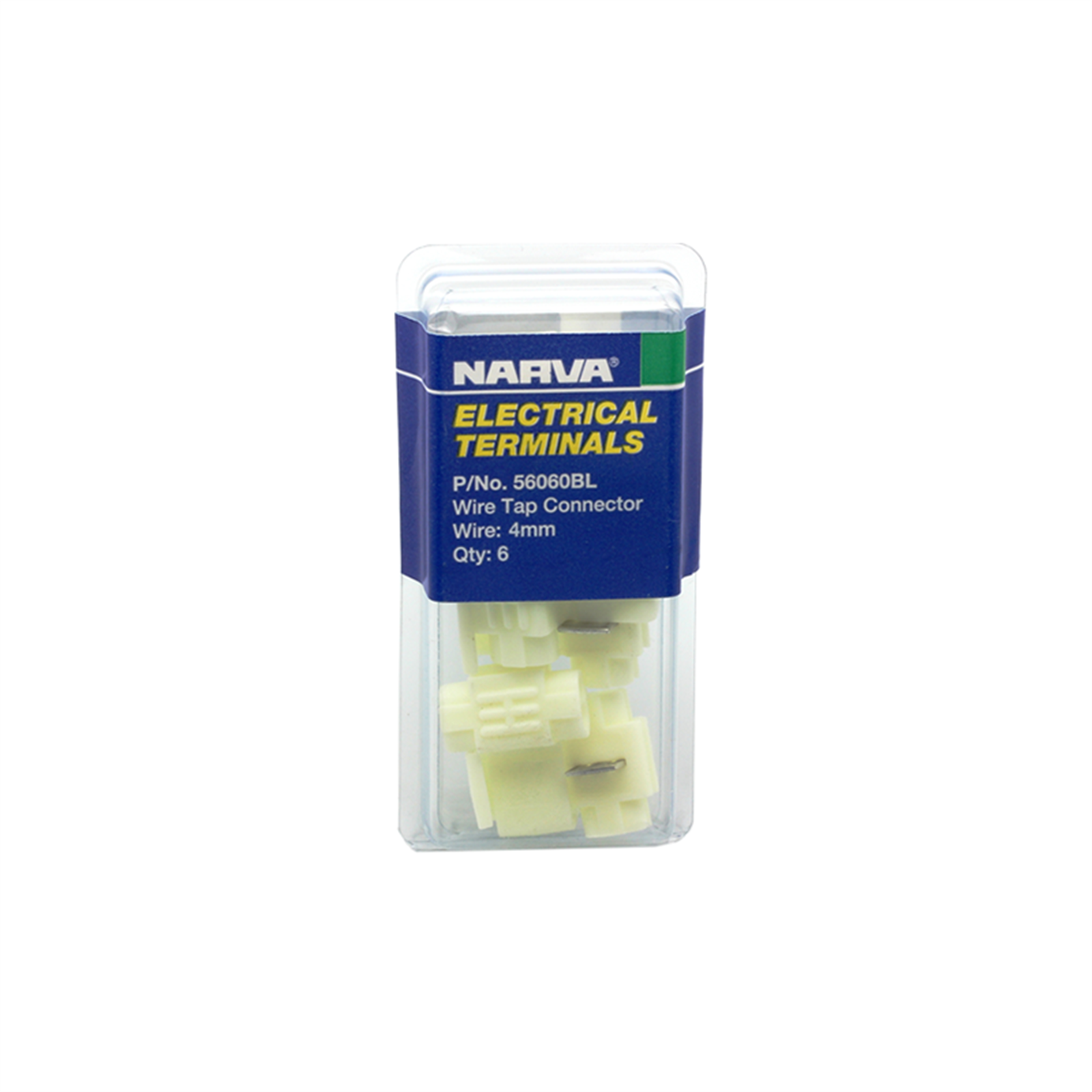 Narva Ezy Tap Electrical Wire Connector 4mm Nylon - 6 Pack