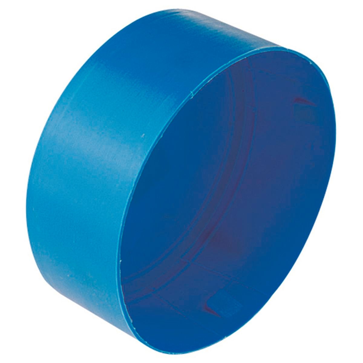 Vinidex 100mm Draincoil End Cap, Blue Push-to-Connect Plastic Fitting