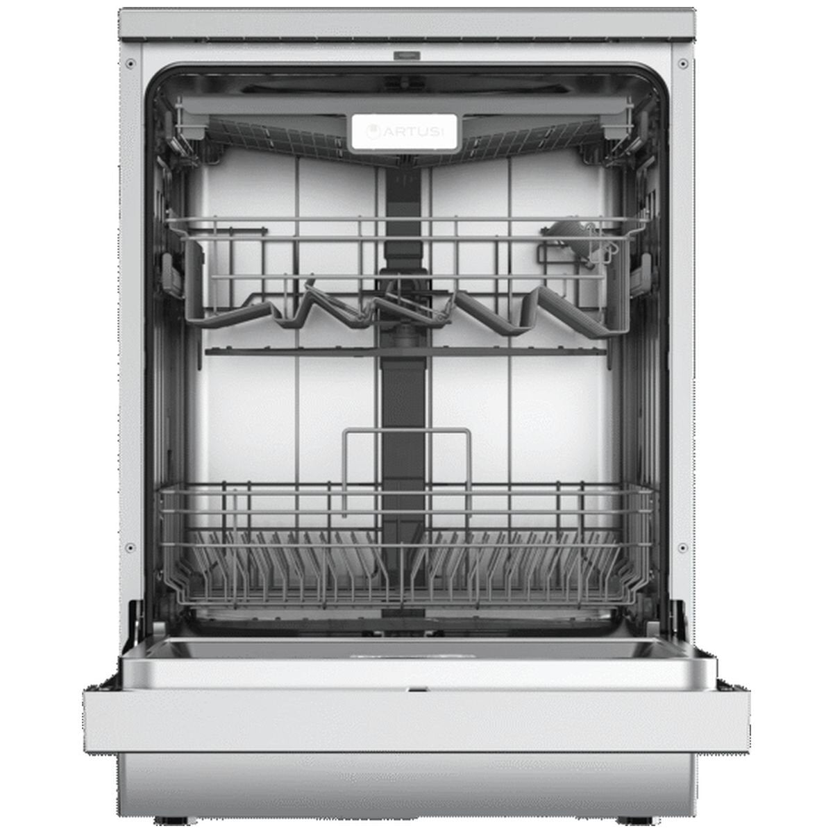 Artusi 60cm Freestanding Dishwasher 15 Place Settings - Stainless Steel, 8 Programs, Touch Controls - ADW5009X