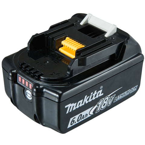 Makita 18V LXT 6.0Ah Li-Ion Battery BL1860B 197422-4, 55-Minute Charge