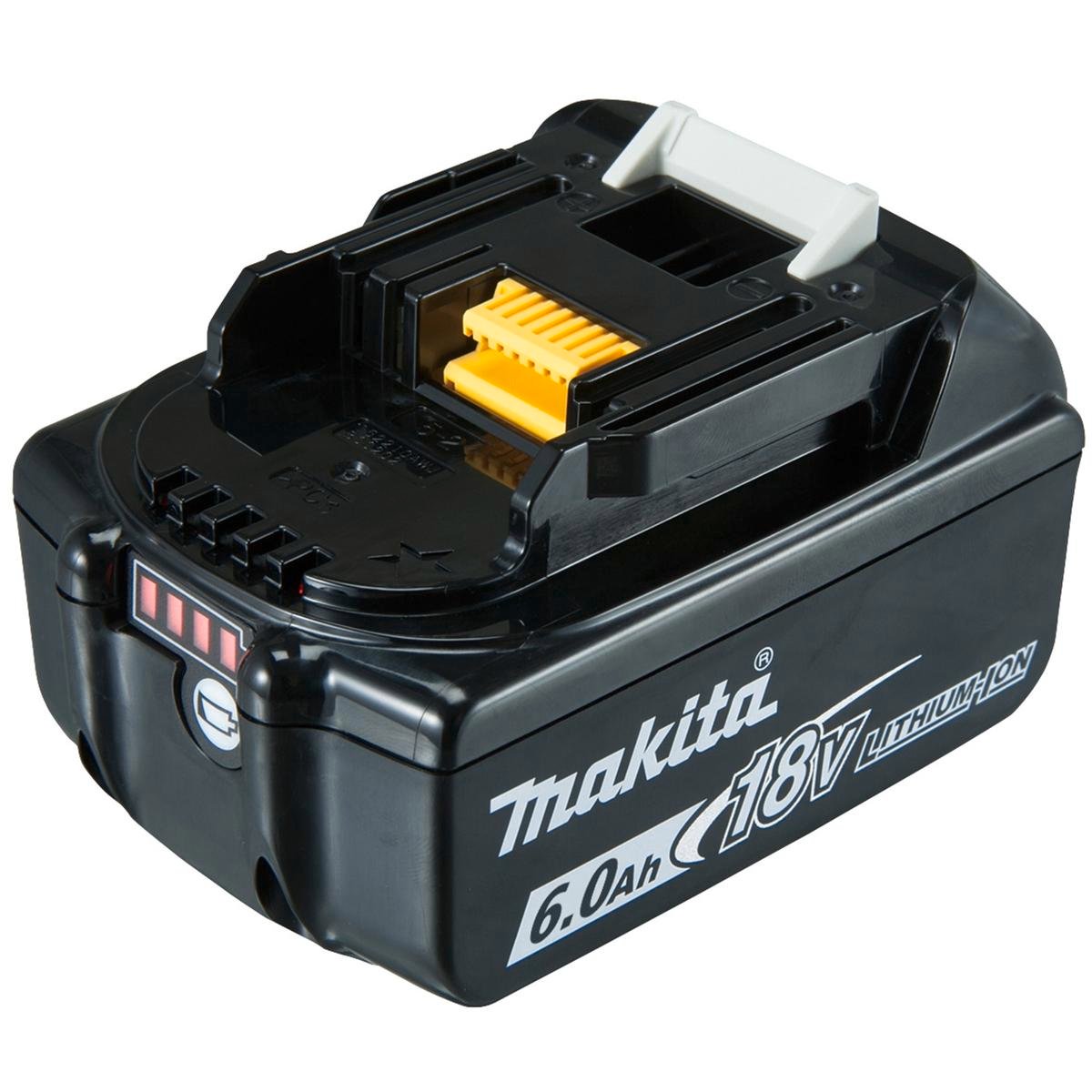 Makita 18V LXT 6.0Ah Li-Ion Battery BL1860B 197422-4, 55-Minute Charge