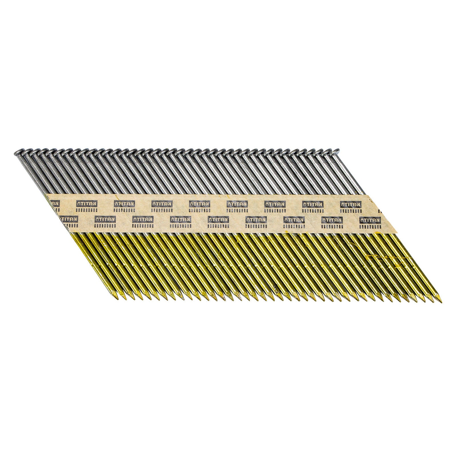 Titan 90 x 3.15mm Bright Steel Collated Framing Nails, 3000 Box