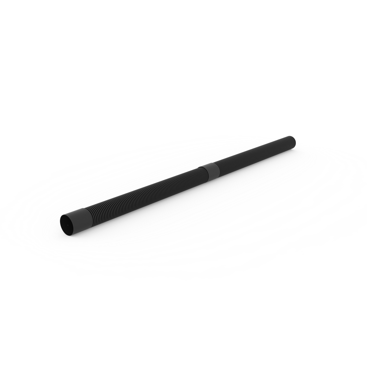 Reln 100mm x 1m Black Slotted Ag-Pipe With Joiner