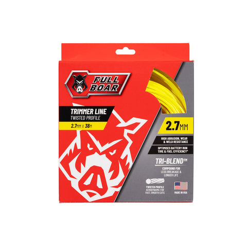 Full Boar 2.7mm x 38m Twisted Profile Trimmer Line - Whipper Snipper Cord