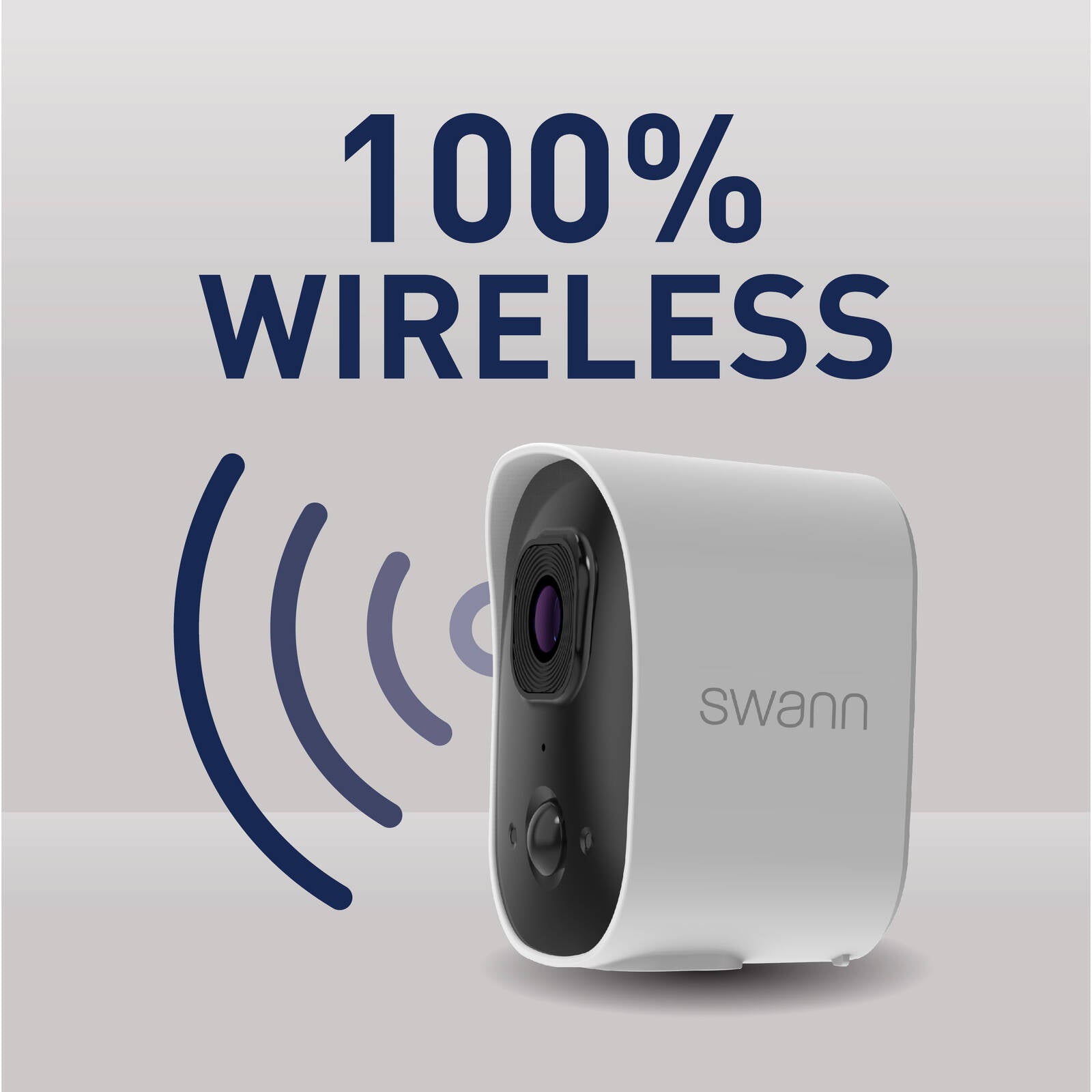 Swann EVO Wireless 2K Security Camera with Solar Panel, 2-Way Talk & Night Vision